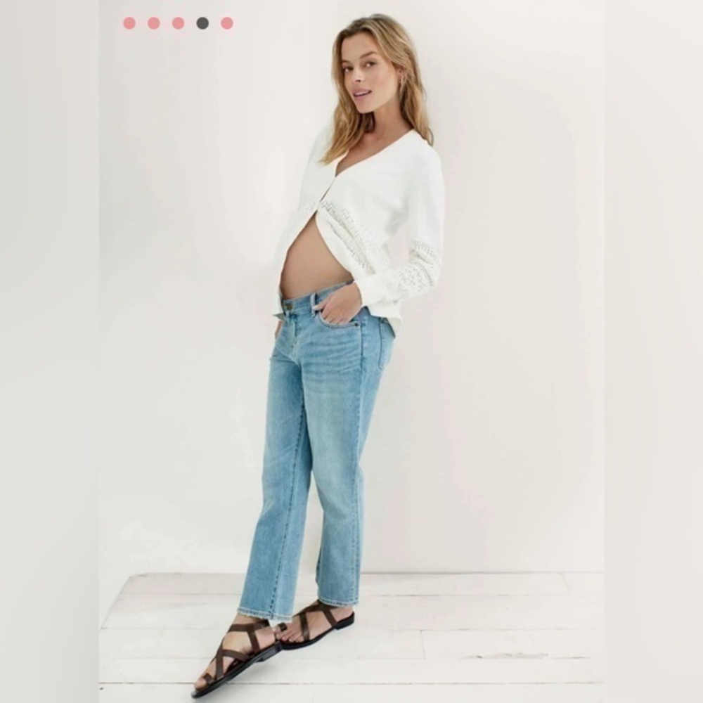 🆕 NWT hatch maternity under belly crop kick flare 31